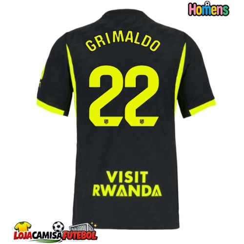 Camisa de Futebol Atletico Madrid Alejandro Grimaldo #22 Equipamento Secundário 2026-27 Manga Curta